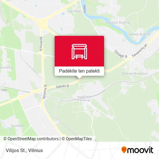 Vilijos St. žemėlapis