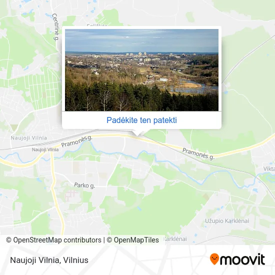 Naujoji Vilnia žemėlapis