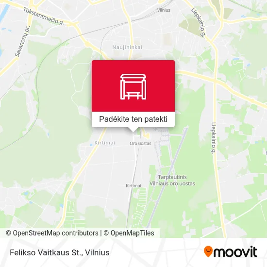 Felikso Vaitkaus St. žemėlapis