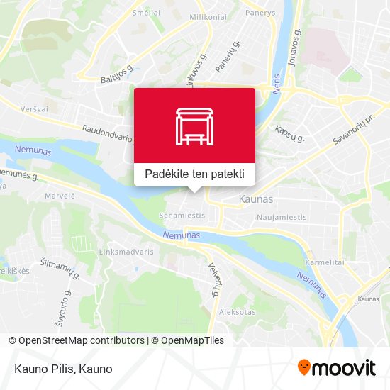 Kauno Pilis žemėlapis