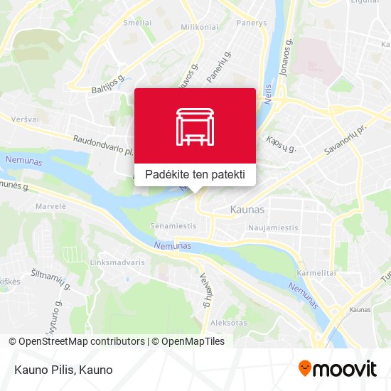 Kauno Pilis žemėlapis