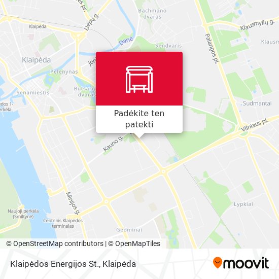 Klaipėdos Energijos St. žemėlapis