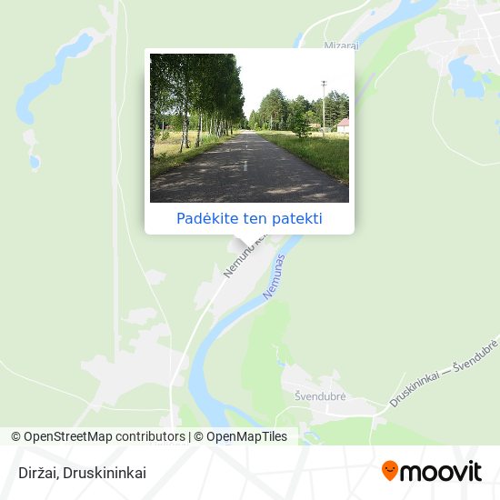 Diržai žemėlapis