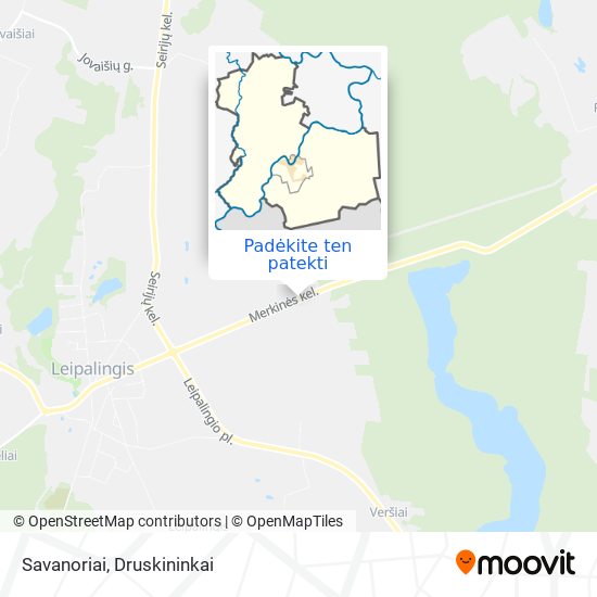 Savanoriai žemėlapis