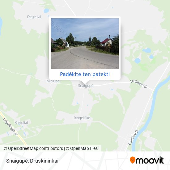 Snaigupė žemėlapis
