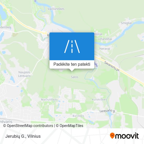 Jerubių G. žemėlapis