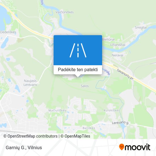 Garnių G. žemėlapis