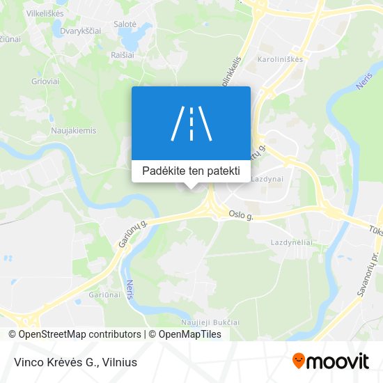Vinco Krėvės G. žemėlapis