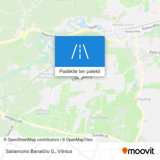 Saliamono Banaičio G. žemėlapis