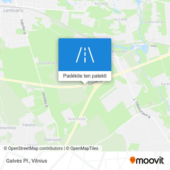 Galvės Pl. žemėlapis