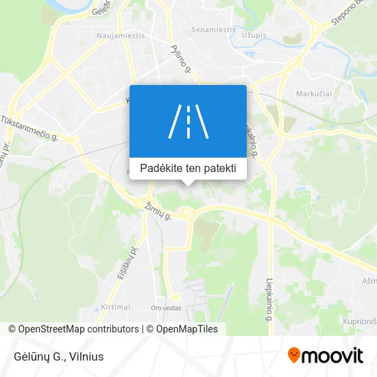 Gėlūnų G. žemėlapis