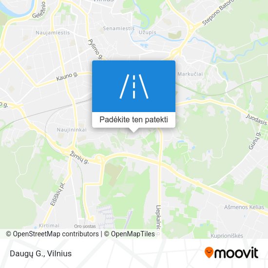Daugų G. žemėlapis