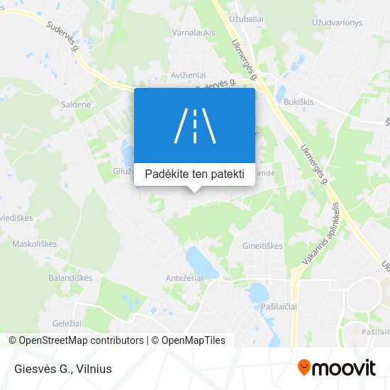 Giesvės G. žemėlapis