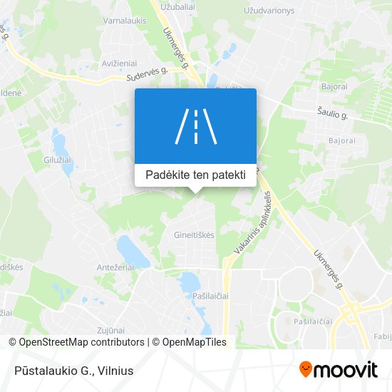 Pūstalaukio G. žemėlapis
