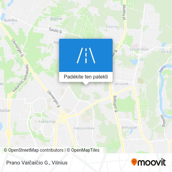 Prano Vaičaičio G. žemėlapis