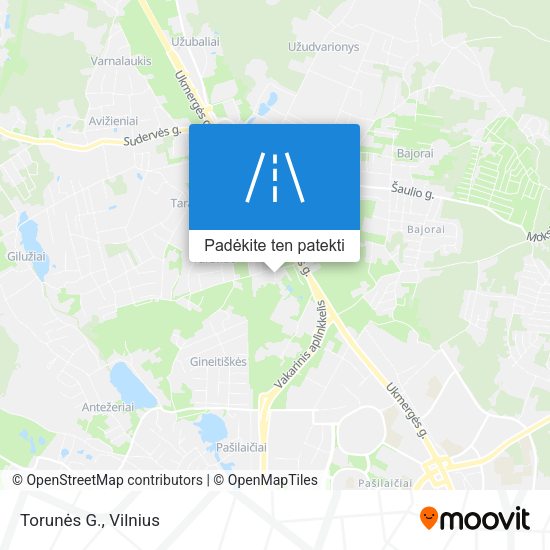 Torunės G. žemėlapis