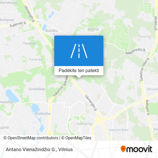 Antano Vienažindžio G. žemėlapis