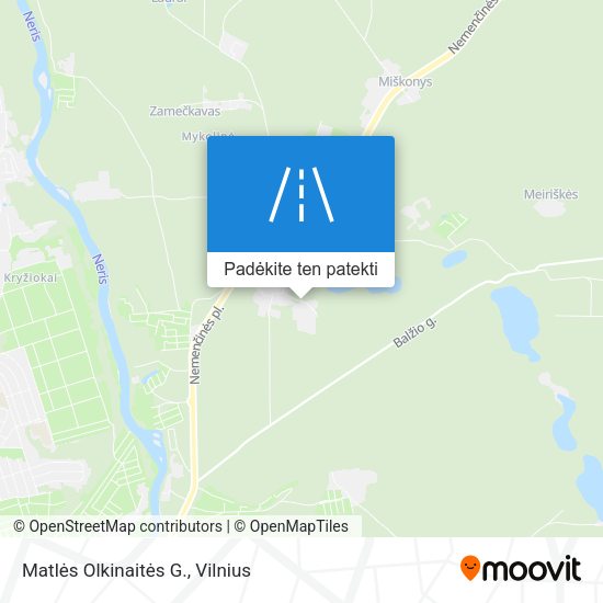Matlės Olkinaitės G. žemėlapis
