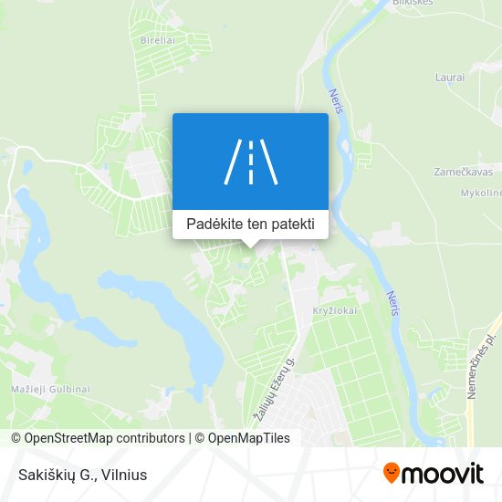 Sakiškių G. žemėlapis