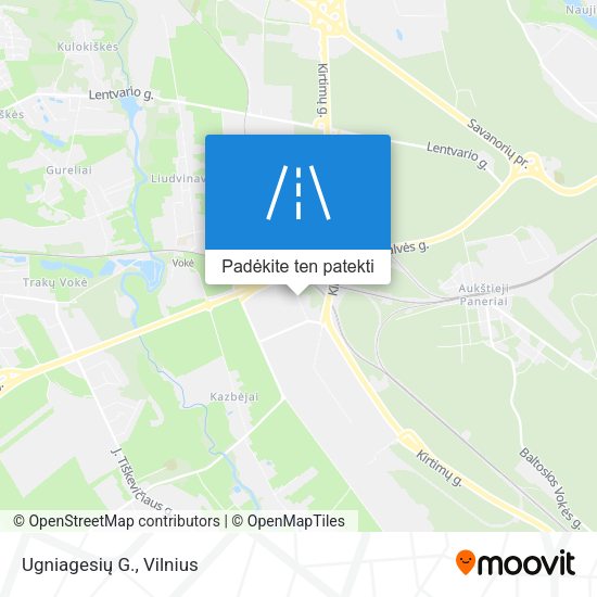 Ugniagesių G. žemėlapis