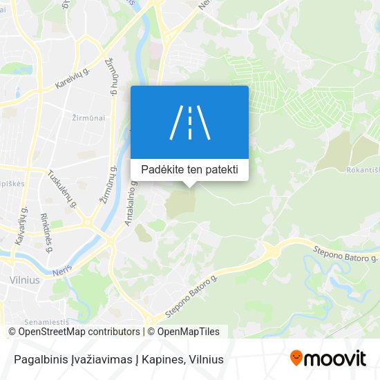 Pagalbinis Įvažiavimas Į Kapines žemėlapis