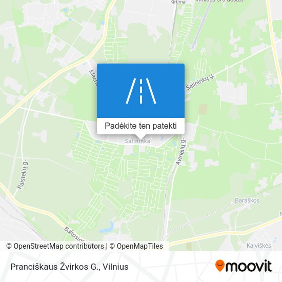 Pranciškaus Žvirkos G. žemėlapis