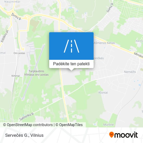 Servečės G. žemėlapis
