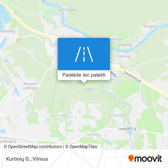 Kurtinių G. žemėlapis