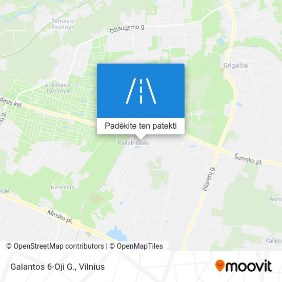 Galantos 6-Oji G. žemėlapis