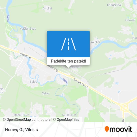 Neravų G. žemėlapis