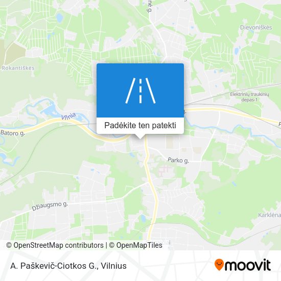 A. Paškevič-Ciotkos G. žemėlapis