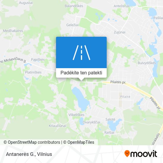 Antanerės G. žemėlapis