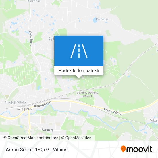 Arimų Sodų 11-Oji G. žemėlapis