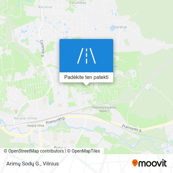 Arimų Sodų G. žemėlapis