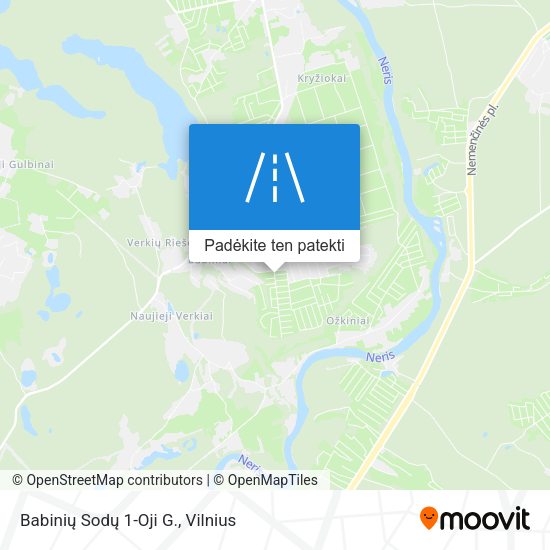 Babinių Sodų 1-Oji G. žemėlapis