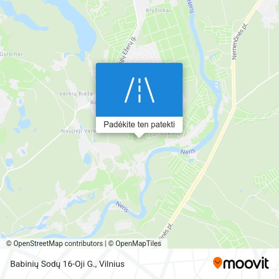 Babinių Sodų 16-Oji G. žemėlapis