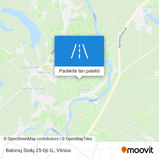 Babinių Sodų 25-Oji G. žemėlapis