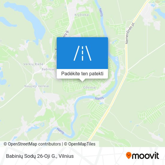 Babinių Sodų 26-Oji G. žemėlapis
