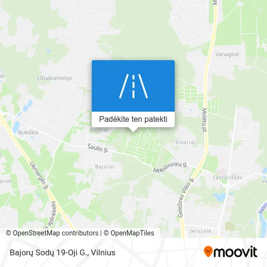 Bajorų Sodų 19-Oji G. žemėlapis