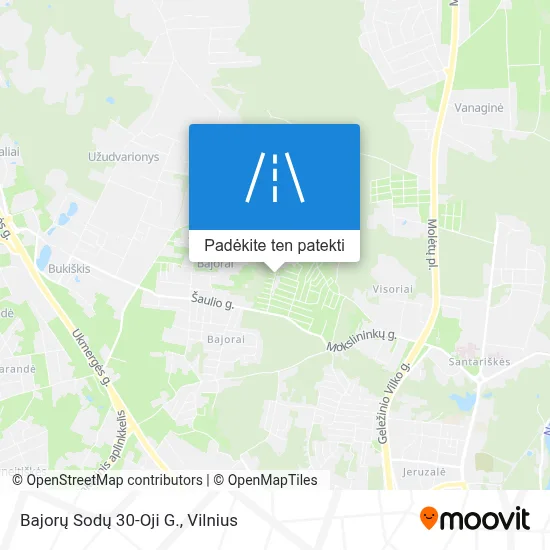 Bajorų Sodų 30-Oji G. žemėlapis