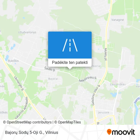 Bajorų Sodų 5-Oji G. žemėlapis