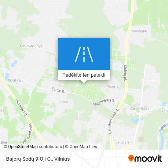 Bajorų Sodų 9-Oji G. žemėlapis