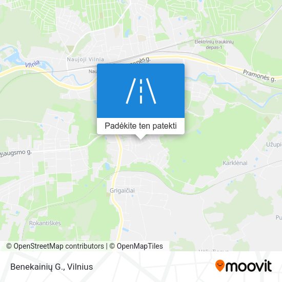 Benekainių G. žemėlapis