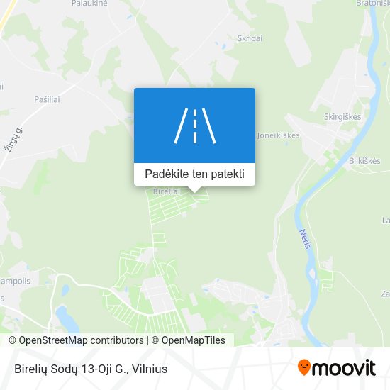 Birelių Sodų 13-Oji G. žemėlapis
