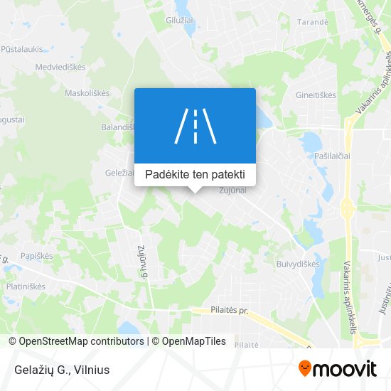 Gelažių G. žemėlapis