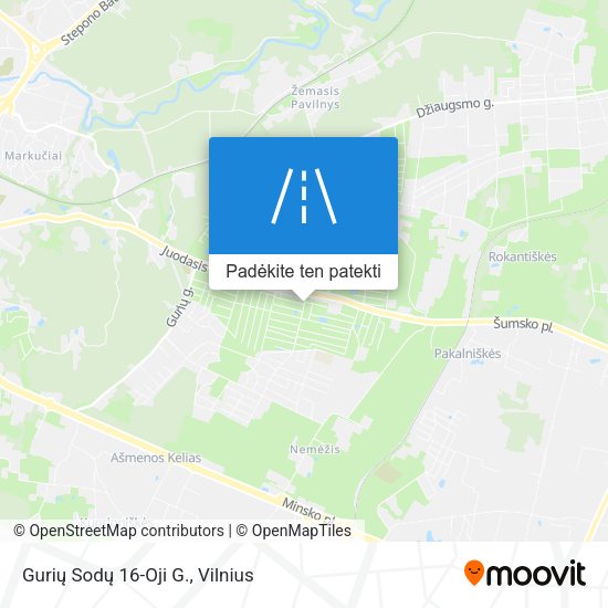 Gurių Sodų 16-Oji G. žemėlapis