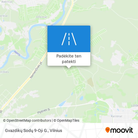 Gvazdikų Sodų 9-Oji G. žemėlapis