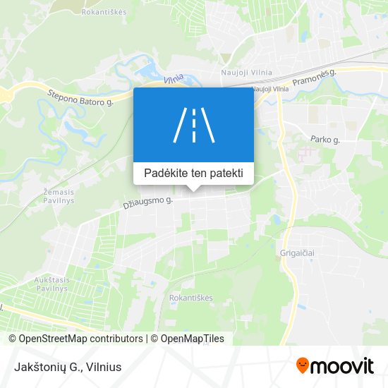 Jakštonių G. žemėlapis