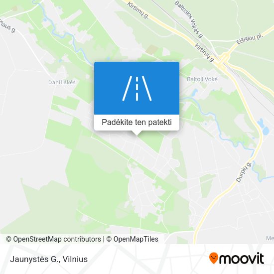 Jaunystės G. žemėlapis