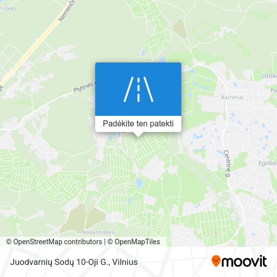 Juodvarnių Sodų 10-Oji G. žemėlapis